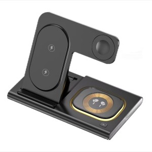 Multi-devices Magnetic Wireless Charging Bracket Stand & Holder for Mobile Phone & Watch and Earphone/headphone